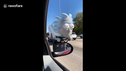 Houston driver spots 'Rick and Morty' car on highway