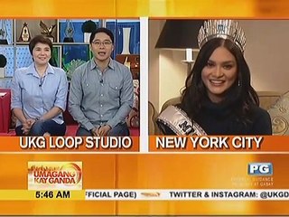 Miss Universe 2015 Pia Wurtzbach's message para sa mga kababayan niya around the world