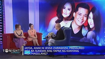 Is Jayda Avanzado pressured because her parents are Jessa Zaragosa and Dingdong Avanzado?