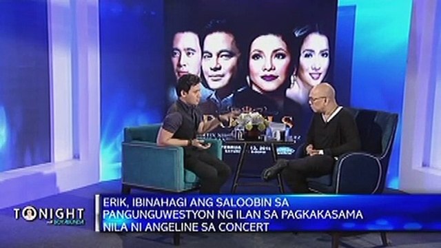 Ano ang masasabi ni Erik Santos na pinilit daw niya ihilera ang sarili kay Martin Nievera at Regine Velasquez?