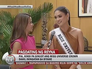 Miss Universe 2015 Pia Wurtzbach, balik Piliipinas na