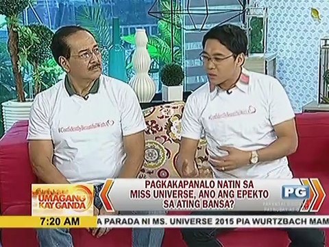 Epekto sa mga Pinoy ng pagkapanalo ni Miss Universe 2015 Pia Wurtzbach