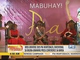 Miss Universe 2015 Pia Wurtzbach, emosyonal sa kauna-unahang press conference sa bansa