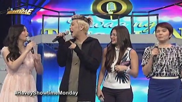 Mariel Rodriguez sinubukang kantahin ang linyang Ah haha sa Kamusta Ka ni Rey Valera