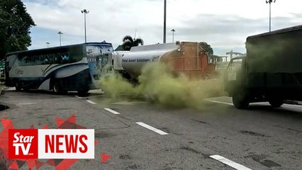 Chemical leak drill at Penang bridge