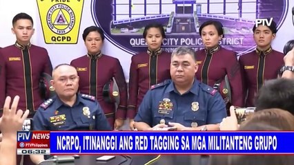NCRPO, itinanggi ang red tagging sa mga militanteng grupo