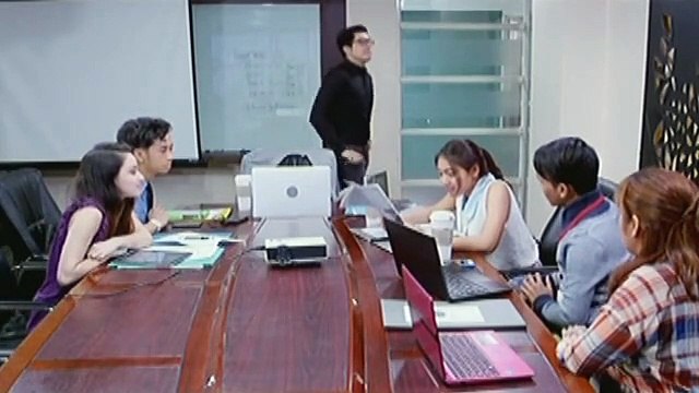 Simon thanks Leah for making him a better boss