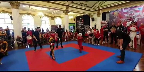 Seaham kickboxer Reece Rowland in action