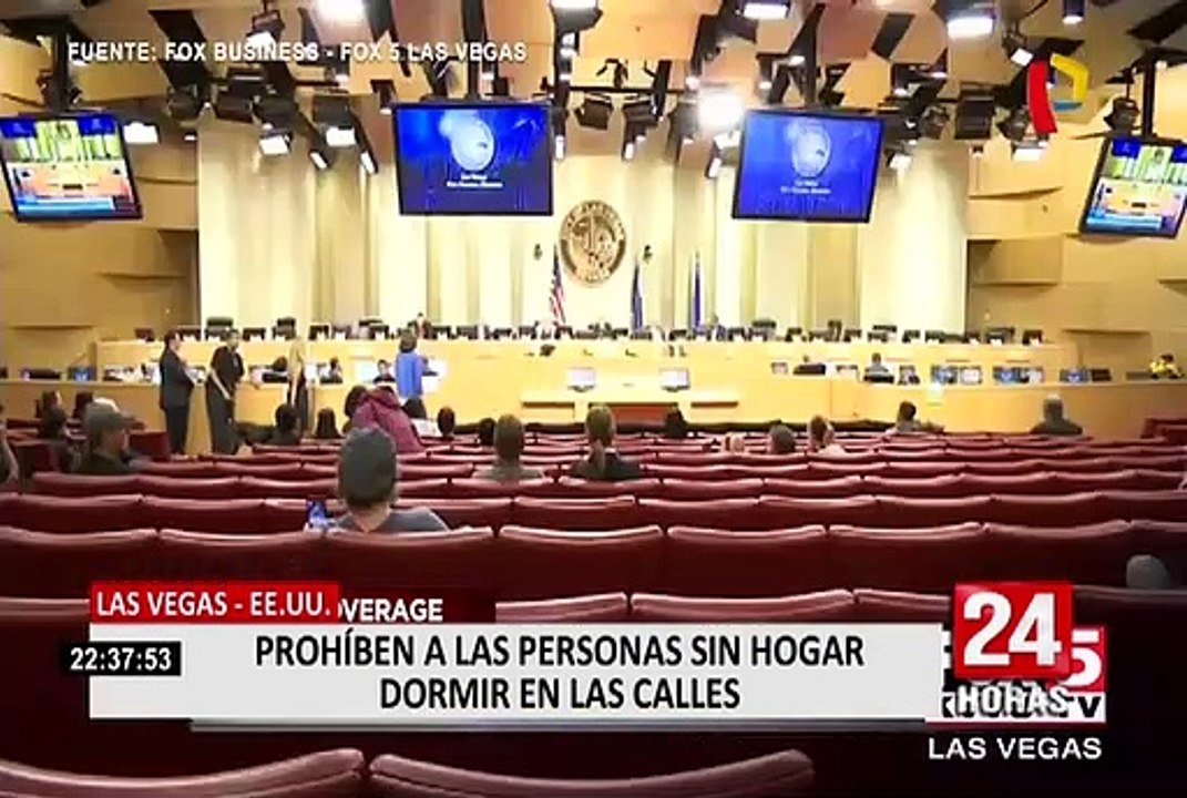 EEUU: Las Vegas prohíbe dormir o acostarse en las calles