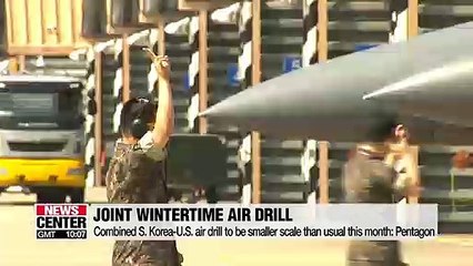 Combined S. Korea-U.S. air drill to be smaller scale than usual this month: Pentagon