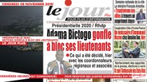 Le Titrologue du 08 Novembre 2019 : Présidentielle 2020, Bictogo gonfle à bloc ses lieutenants