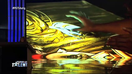 Pilipinas Got Talent Season 5 Auditions: Percy Denolo - Mud Shadow Art Performer