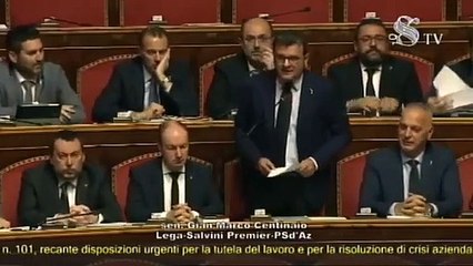 Centinaio - Il Pd è il partito delle tasse (08.11.19)