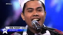 Pilipinas Got Talent Season 5 Auditions: Rene Pansoy - Singing While Eating Condiments