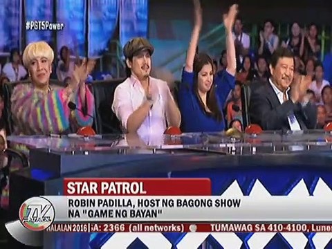 Robin Padilla, Host ng bagong show na Game ng Bayan