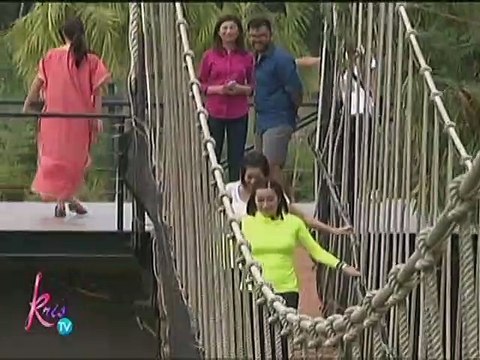 Paano nga ba napapayag si Kris tumawid sa hanging bridge?