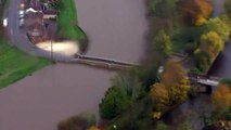 Aerials of 'biblical' flooding in Doncaster