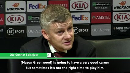 'He needs to learn the man's game' - Solskjaer on Greenwood