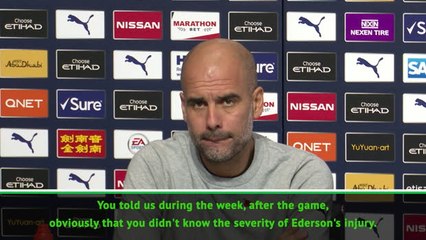 Télécharger la video: Guardiola confirms Ederson will miss Liverpool game