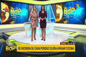 Rímac: anciano olvida apagar cocina y provoca voraz incendio en su vivienda