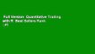 Full Version  Quantitative Trading with R  Best Sellers Rank : #1