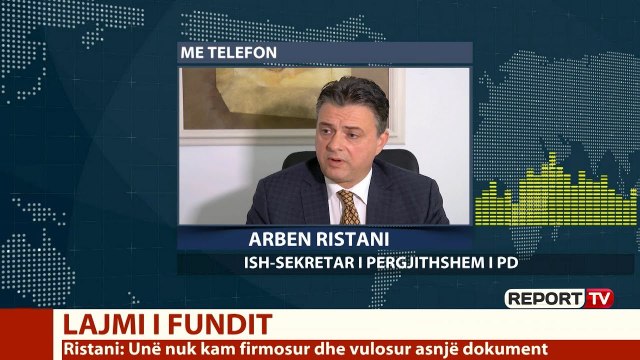Report TV - 675 mijë $ për lobim në SHBA, Ristani 'lan' duart: Nuk kam firmosur asnjë dokument