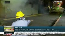 Grupos violentos intentan llegar al Palacio de Gobierno en Bolivia