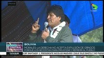 Gobierno de Bolivia repudia la violencia de la oposición política