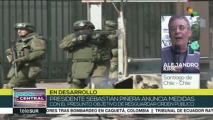 Piñera anuncia medidas que criminalizan las protestas en Chile