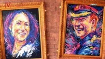 Paintings of Meghan and Harry Stolen Right Off of a Pub Wall