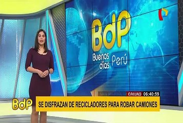 Callao: ladrones aparentan ser recicladores para asaltar camiones