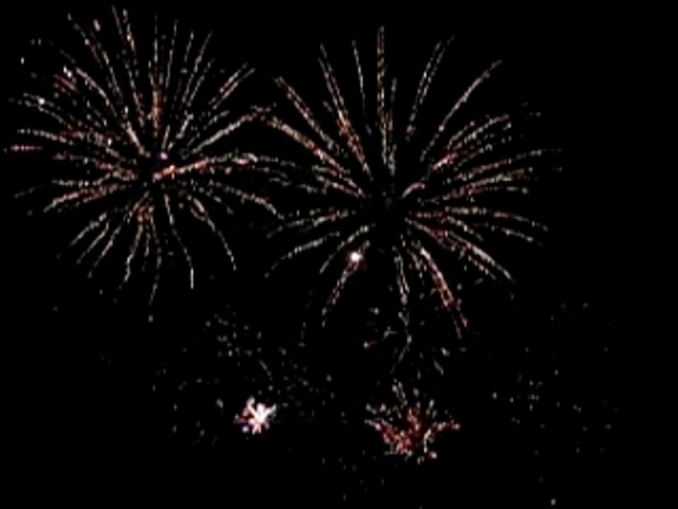 Feux d'artifices avant la finale