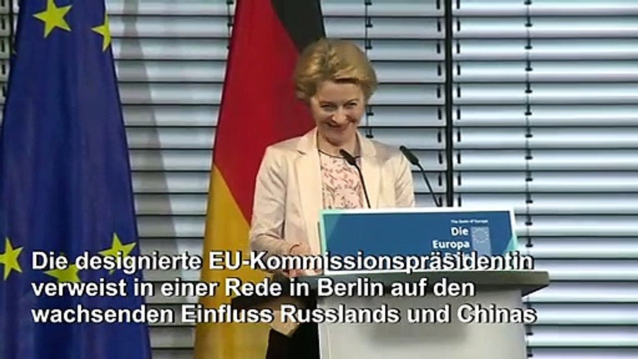 Von der Leyen: Europa muss 'Sprache der Macht lernen'