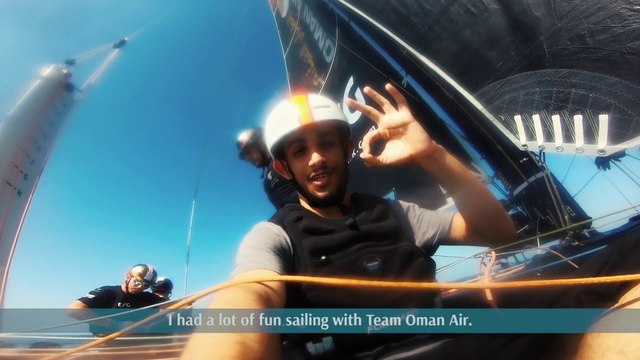 Oman Sail 2019 : Young Omani experiences racing on board with #TEAMOMANAIR in Muscat!