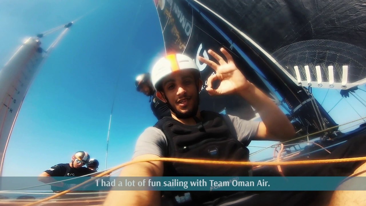 Oman Sail 2019 : Young Omani experiences racing on board with #TEAMOMANAIR in Muscat!