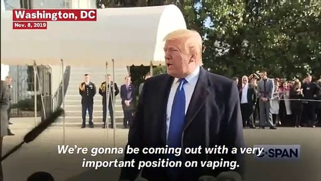 Trump On Vaping: ‘We’re Going To Have An Age Limit Of 21 Or So’