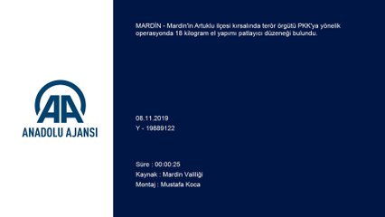Artuklu kırsalında 18 kilogram el yapımı patlayıcı ele geçirildi - MARDİN