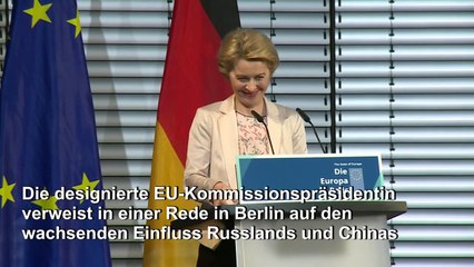 Von der Leyen: Europa muss "Sprache der Macht lernen"