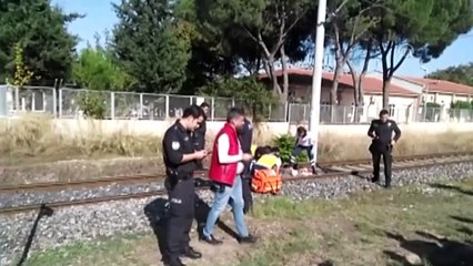 Trenin çarptığı kişi öldü - MANİSA