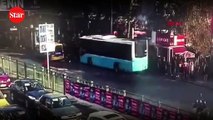 Beşiktaş’ta otobüsün durağa daldığı dehşet anların görüntüleri ortaya çıktı