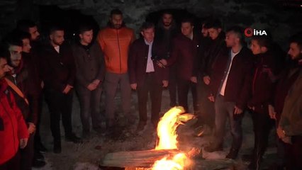 Erzurum'da Tarihi Aziziye ve Mecidiye tabyalarında ecdada saygı nöbeti