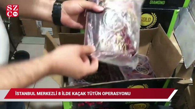 İstanbul merkezli 8 ilde kaçak tütün operasyonu