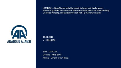 Eski İngiliz askeri görevlisinin eşi Adli Tıp Kurumu'na geldi - İSTANBUL