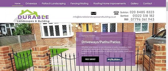 Durable landscapes and building