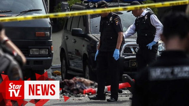 One dead, six injured in suspected suicide bombing at Indonesia police station