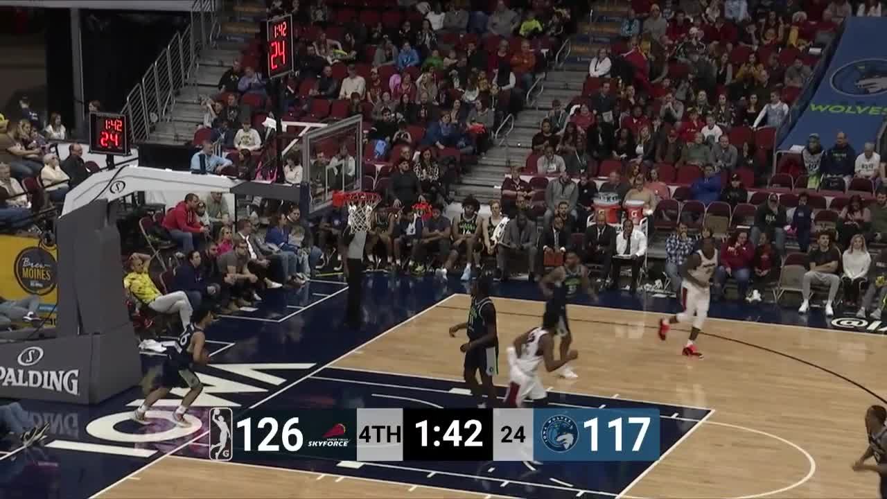 Jeremiah Martin Posts 30 points & 10 assists vs. Iowa Wolves