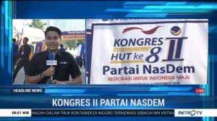 Partai NasDem akan Gelar Rapat Pleno di Kongres II Hari Ini