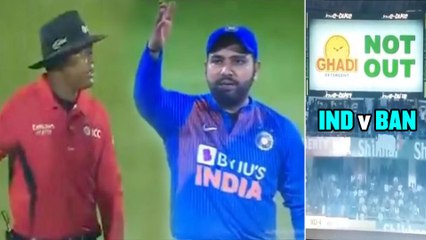 Tải video: India vs Bangladesh 2019 : Rohit Sharma Angry After Third Umpire Displays Wrong Decision !