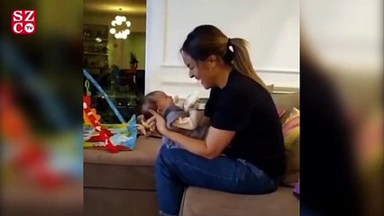 Bengü’nün kızı Zeynep’in ilk kahkaları