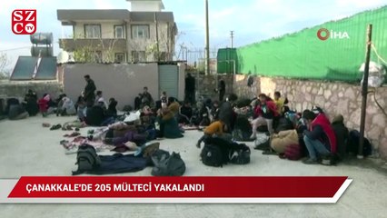 Çanakkale'de 205 mülteci yakalandı